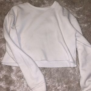 Topshop Cropped Sweatshirt